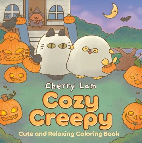 Cozy Creepy (Cute and Relaxing Coloring Book [A Halloween Coloring Book]) by Cherry Lam, 9798217274031