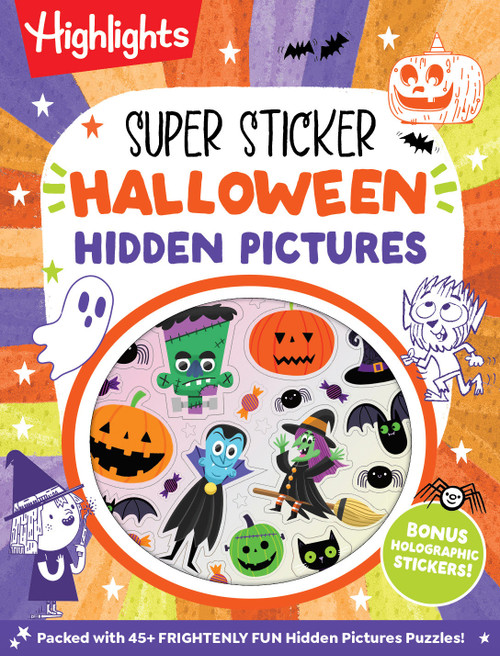 Super Sticker Halloween Hidden Pictures by Highlights, 9781639626410