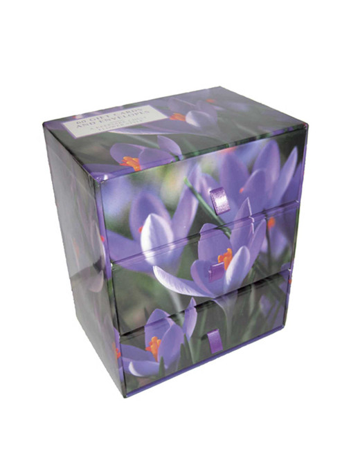 Three-Drawer Card Box 60 Gift Cards and Envelopes: Flower Style (A keepsake box of 60 beautiful gift cards and envelopes) by Peony Press, 9780754825432