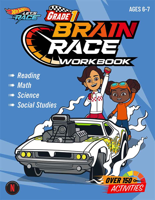 Hot Wheels Brain Race Grade 1 Workbook by Teacher Created Materials, 9798330922680