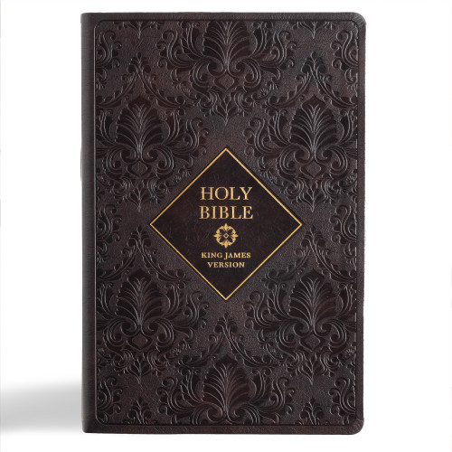 KJV Holy Bible, Giant Print with Cross-References, Dark Brown LeatherTouch, Indexed by Holman Bible Publishers, 9798384528289