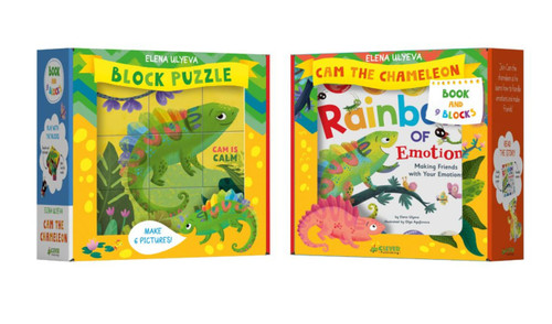 Rainbow of Emotions Book and Blocks Set by Elena Ulyeva, Olga Agafonova, Clever Publishing, 9798888674963