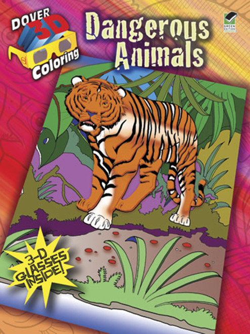 3-D Coloring Book--Dangerous Animals by Jan Sovak, 9780486484198