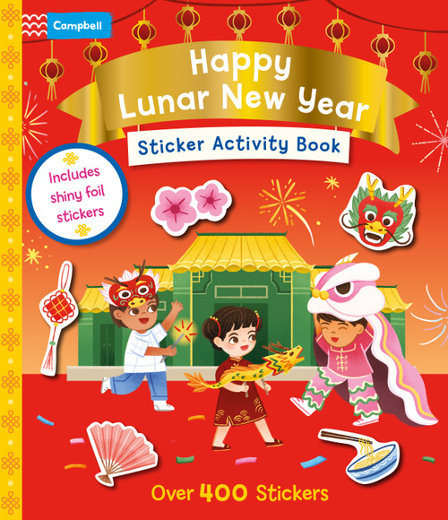 Happy Lunar New Year Sticker Activity Book by Campbell Books, 9781035088829