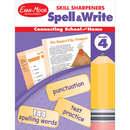 Skill Sharpeners: Spell & Write Grade 4 by Evan-Moor Educational Publishers, 9781596730489