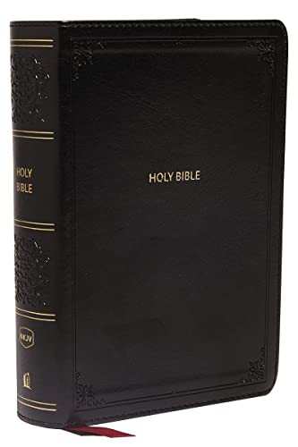 NKJV, End-of-Verse Reference Bible, Compact, Leathersoft, Black, Red Letter, Comfort Print (Holy Bible, New King James Version) by Thomas Nelson, 9780785233534