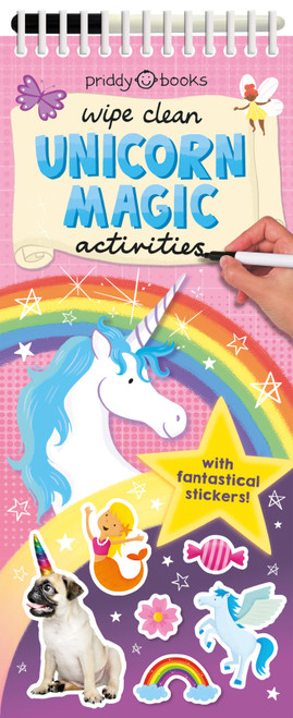 Wipe Clean Activities: Unicorn Magic (With Fantastical Stickers!) by Roger Priddy, 9780312530075