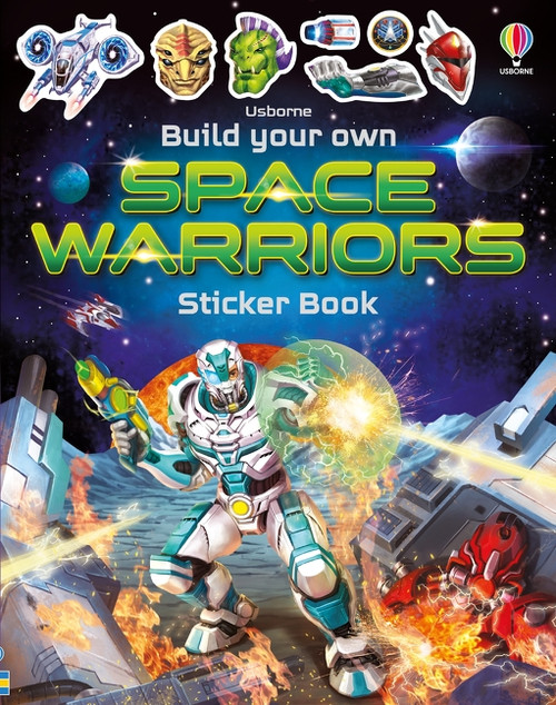 Build Your Own Space Warriors Sticker Book by Simon Tudhope, Gong Studios, 9781805078937