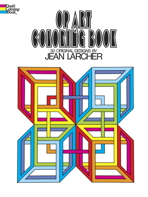 Op Art Coloring Book by Jean Larcher, 9780486231723