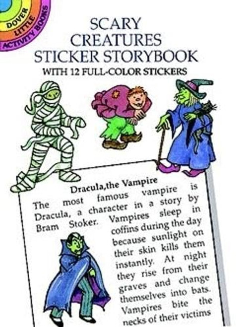 Scary Creatures Sticker Storybook (Miniature Edition) by Cathy Beylon, 9780486297217