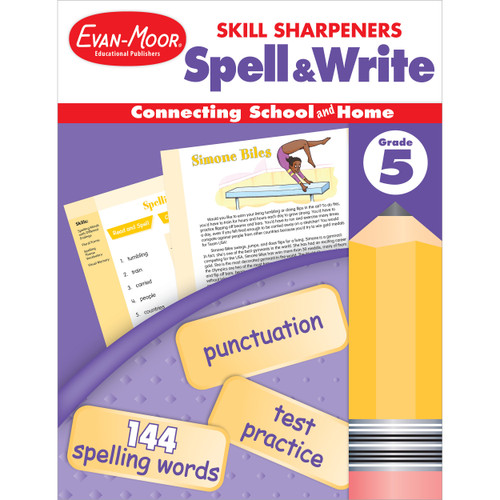 Skill Sharpeners: Spell & Write Grade 5 by Evan-Moor Educational Publishers, 9781596730496