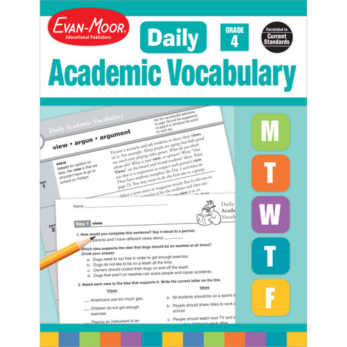 Daily Academic Vocabulary Gr 4 Te by Evan-Moor Educational Publishers, 9781596732032