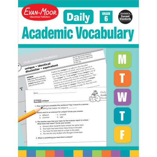 Daily Academic Vocabulary Gr 6+ Te by Evan-Moor Educational Publishers, 9781596732056