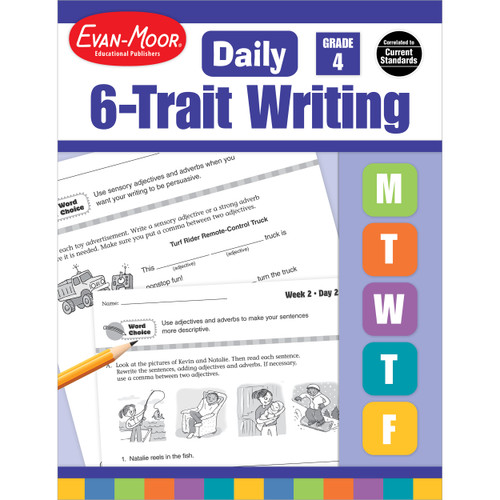 Daily 6-Trait Writing Grade 4 Te by Evan-Moor Educational Publishers, 9781596732889