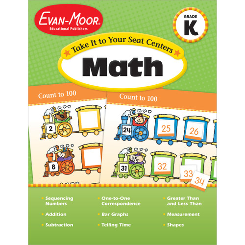 Take It To Your Seat Math Centers Grade K by Evan-Moor Educational Publishers, 9781609637798