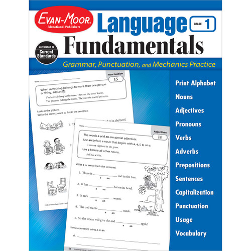 Language Fundamentals, Grade 1 by Evan-Moor Educational Publishers, 9781629382173