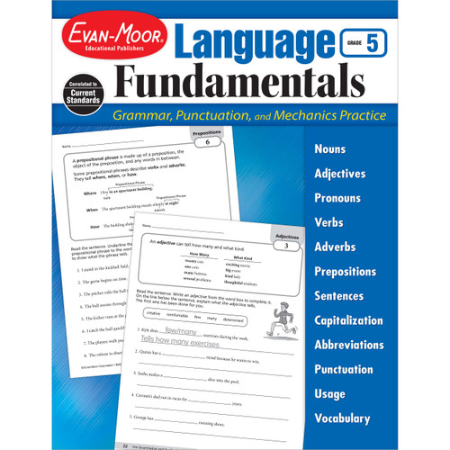 Language Fundamentals, Grade 5 by Evan-Moor Educational Publishers, 9781629382210
