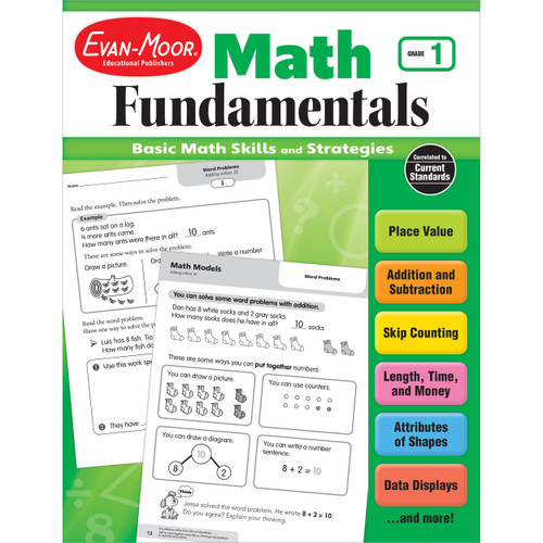 Math Fundamentals, Grade 1 by Evan-Moor Educational Publishers, 9781629383279