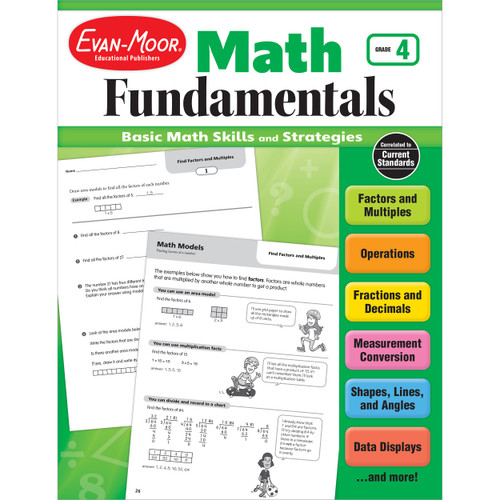Math Fundamentals, Grade 4 by Evan-Moor Educational Publishers, 9781629383309