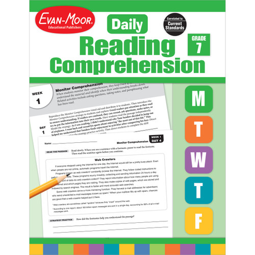 Daily Reading Comprehension, Grade 7 Te by Evan-Moor Educational Publishers, 9781629384801
