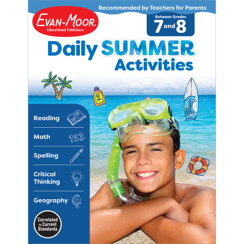 Daily Summer Activities Moving From 7Th To 8Th Gr by Evan-Moor Educational Publishers, 9781629384900