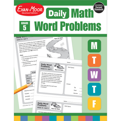 Daily Word Problems, Grade 5 by Evan-Moor Educational Publishers, 9781629388595