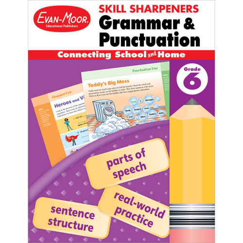 Skill Sharpeners: Grammar And Punctuation, Grade 6 by Evan-Moor Educational Publishers, 9781629388748