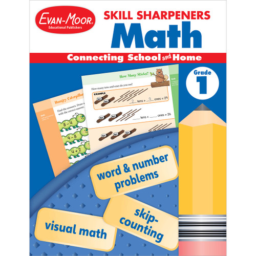 Skill Sharpeners: Math, Grade 1 by Evan-Moor Educational Publishers, 9781629389868