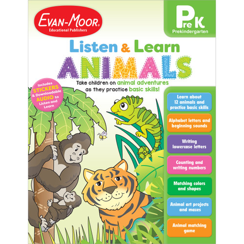 Listen And Learn: Animals, Grade Prek by Evan-Moor Educational Publishers, 9781645141846
