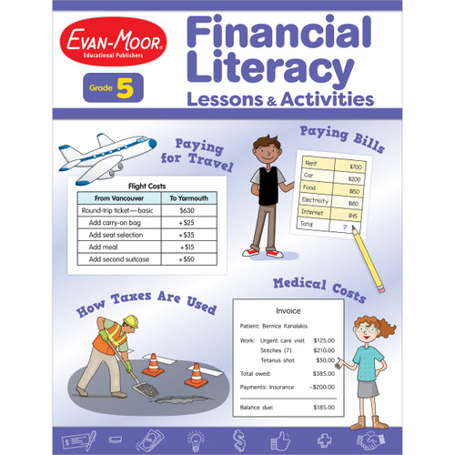 Financial Literacy Lessons And Activities, Grade 5 by Evan-Moor Educational Publishers, 9781645142690