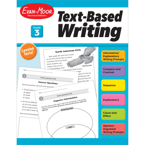 Text Based Writing, Grade 3 by Evan-Moor Educational Publishers, 9781645143536