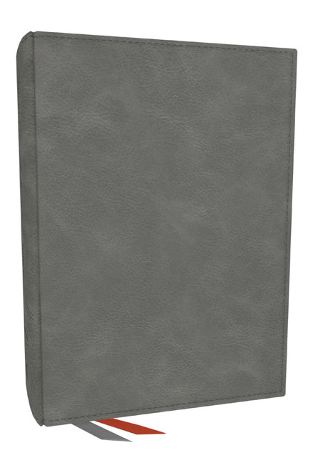 NKJV, Journal the Word Bible: Reflect, Journal or Create Art Next to Your Favorite Verses (Gray Leathersoft, Red Letter, Comfort Print) by Thomas Nelson, 9781400358236