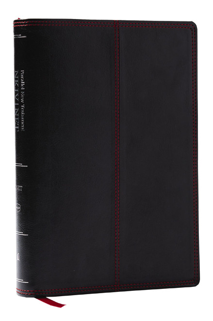 NKJV-NET Parallel New Testament with NET Translators' Notes, Black Leathersoft, Red Letter, Comfort Print, 9781400346165