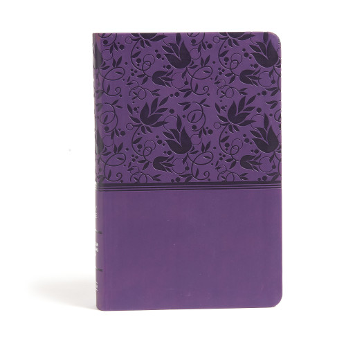 CSB Large Print Personal Size Reference Bible, Purple LeatherTouch by CSB Bibles by Holman, 9781433647819