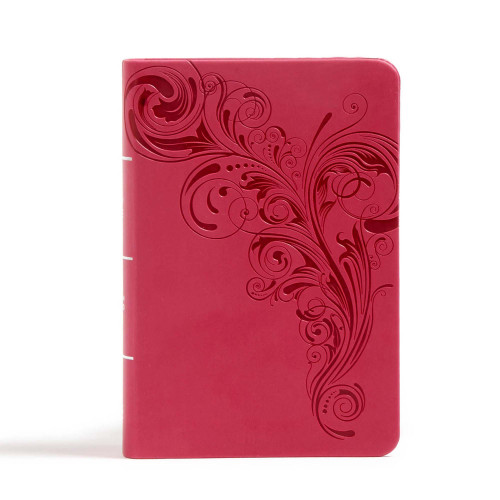 CSB Large Print Compact Reference Bible, Pink LeatherTouch (Miniature Edition) by CSB Bibles by Holman, 9781433647840