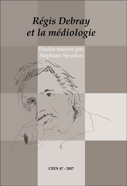Régis Debray et la médiologie (French Edition) by Stéphane Spoiden, 9789042021600