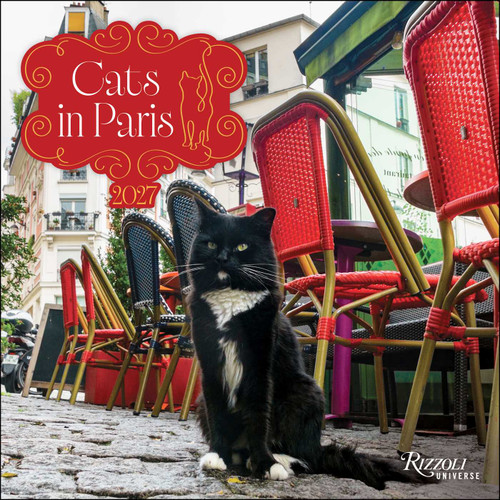 Cats in Paris 2027 Wall Calendar by Rizzoli Universe, 9780789349361