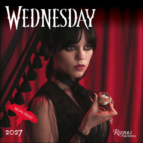 Wednesday 2027 Wall Calendar (Includes Stickers) by MGM, 9780789349705