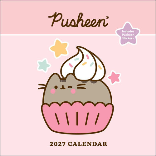 Pusheen 2027 Wall Calendar with Stickers by Claire Belton, 9798881606855