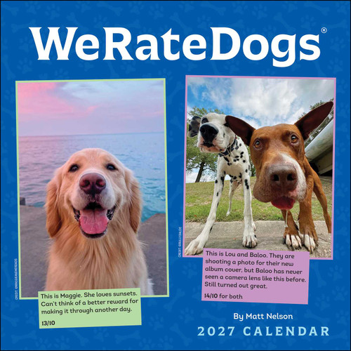 WeRateDogs 2027 Wall Calendar by Matt Nelson, 9798881606893