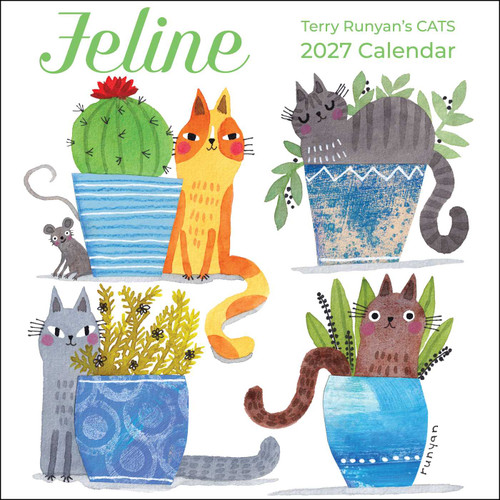 Feline 2027 Wall Calendar by Terry Runyan, 9798881607913