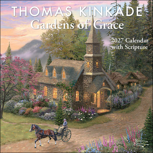 Thomas Kinkade Gardens of Grace 2027 Wall Calendar with Scripture by Thomas Kinkade, Thomas Kinkade Studios, 9798881609337
