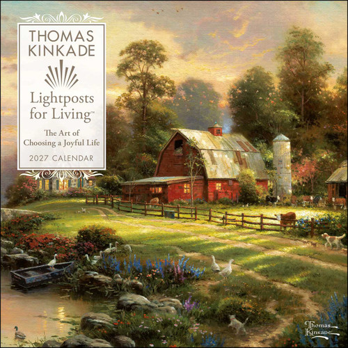Thomas Kinkade Lightposts for Living 2027 Wall Calendar by Thomas Kinkade, Thomas Kinkade Studios, 9798881609344