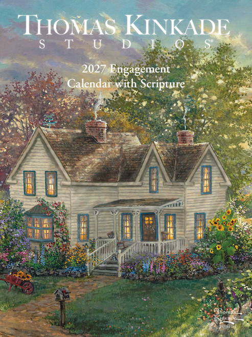 Thomas Kinkade Studios® 2027 Monthly/Weekly Engagement Calendar with Scripture by Thomas Kinkade, Thomas Kinkade Studios, 9798881609412