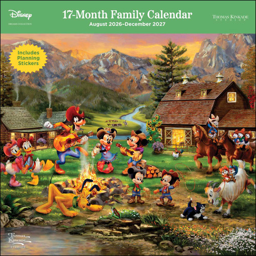 Disney Dreams by Thomas Kinkade 17-Month 2026-2027 Family Wall Calendar by Thomas Kinkade, Thomas Kinkade Studios, 9798881609436