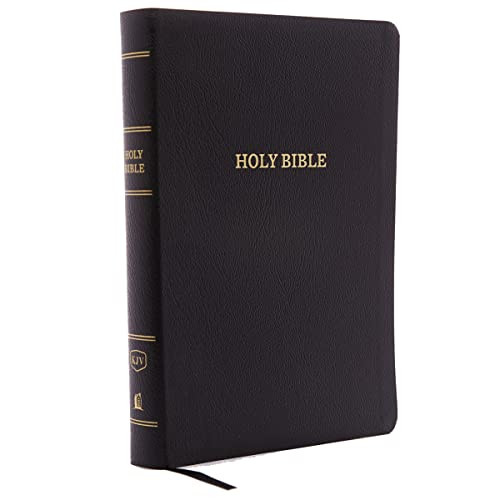 KJV Holy Bible: Giant Print with 53,000 Cross References, Black Bonded Leather, Red Letter, Comfort Print (Thumb Indexed): King James Version by Thomas Nelson, 9780785215363