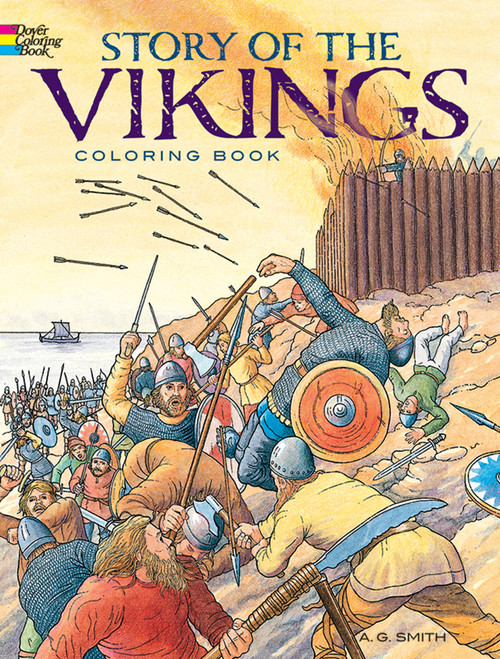 Story of the Vikings Coloring Book by A. G. Smith, 9780486256535