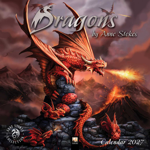 Dragons by Anne Stokes Wall Calendar 2027 (Art Calendar) by Flame Tree Studio, 9781806940134