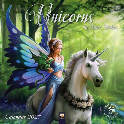 Unicorns by Anne Stokes Wall Calendar 2027 (Art Calendar) by Flame Tree Studio, 9781806940141