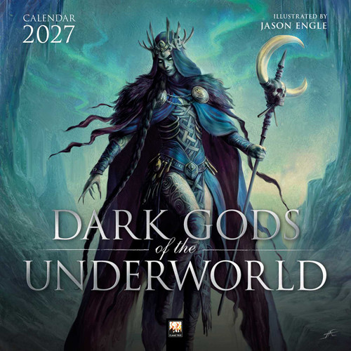 Dark Gods of the Underworld: Illustrated by Jason Engle Wall Calendar 2027 (Art Calendar) by Flame Tree Studio, 9781806940172